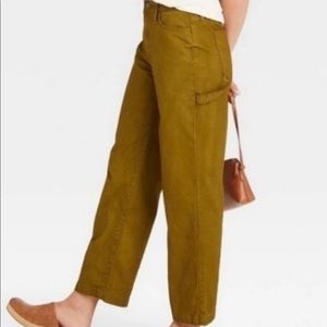 NWT Women's Highest Rise Wide Leg Carpenter Jeans Universal Thread Green 18